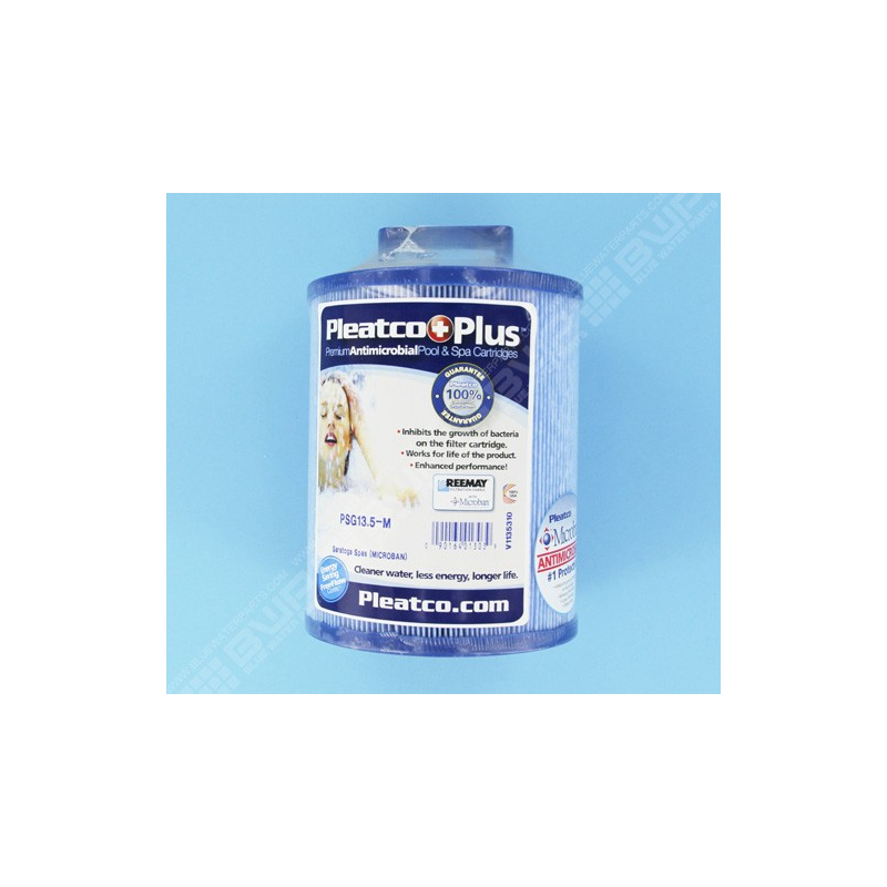 Cartouche SARATOGA Spas, TSC, MPT, D121/H151/48, Poignée Antimicrobien - (Pleatco) (WATERWAY) - PSG13.5-M