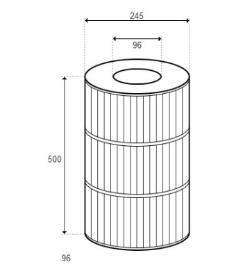Cartouche de Filtration Pour Filtre Terra 100