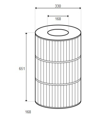 Cartouche S8M150 Système 3 D330/H651 (STA-RITE)