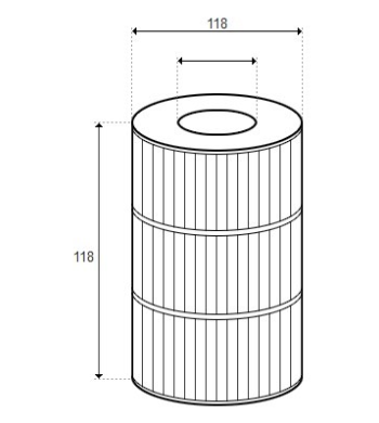 Cartouche 4 5/8 X 4 5/8, TSC D118/H118 -SUR STOCK- Unicel