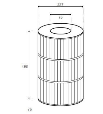 Cartouche Hayward ASL Full-Flo C1250 - C1500 (PLEATCO)  - PA125
