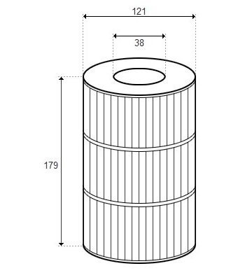 Cartouche FUTURA Spa (Strong Industries) - D121/H179/48