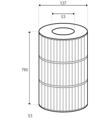 Cartouche Coast Spas, Waterway Plastics H.765/D.137