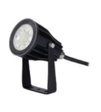  Projecteur orientable noir LED faisceau 15° 6W 230V