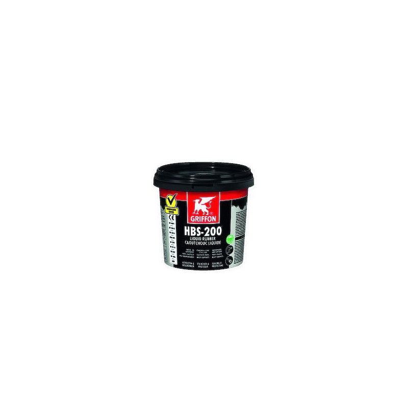 Enduit d'étanchéité HBS-200 CAOUTCHOUC LIQUIDE - 1 L - noir